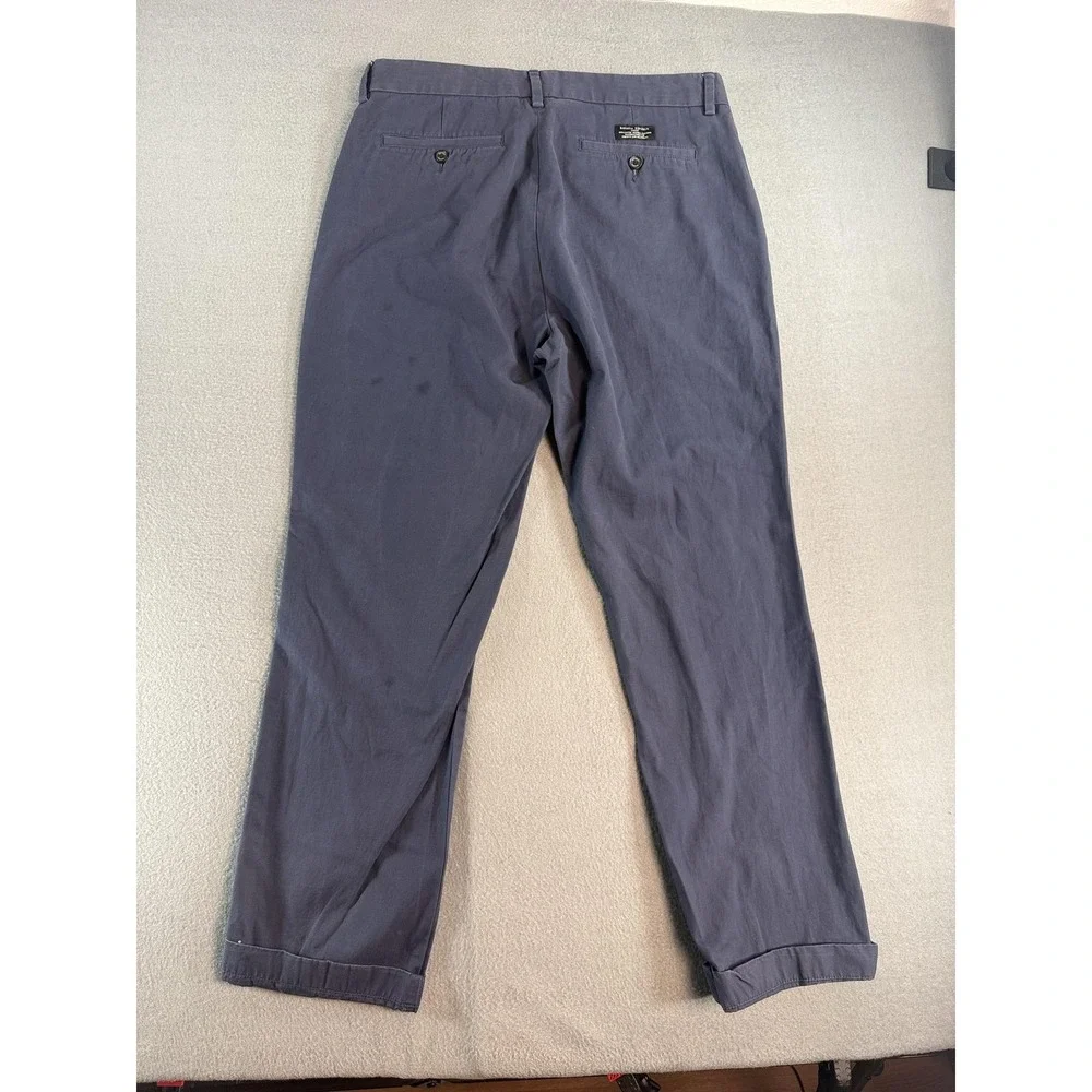 Banana Republic Emerson Chino Pants Mens 34x32 Blue Regular Fit Straight Casual